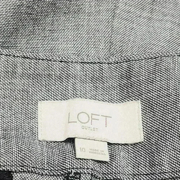 Loft Curvy Pencil Pants Size 10 Grey Women's 10 Straight Leg - Picture 4 of 7
